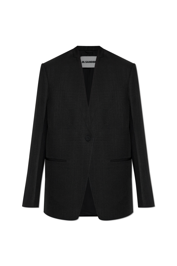 Blazer with silk trim od JIL SANDER