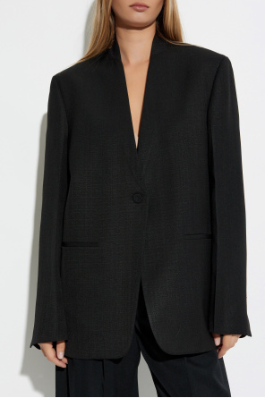JIL SANDER Blazer with silk trim