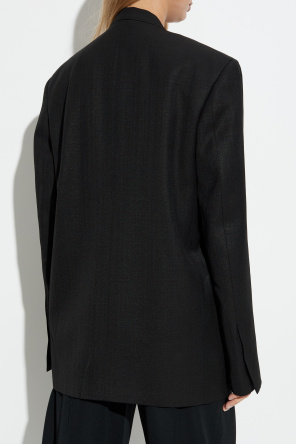 JIL SANDER Blazer with silk trim
