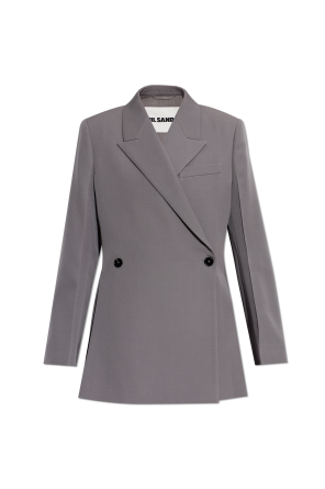 Double-breasted blazer with side vents