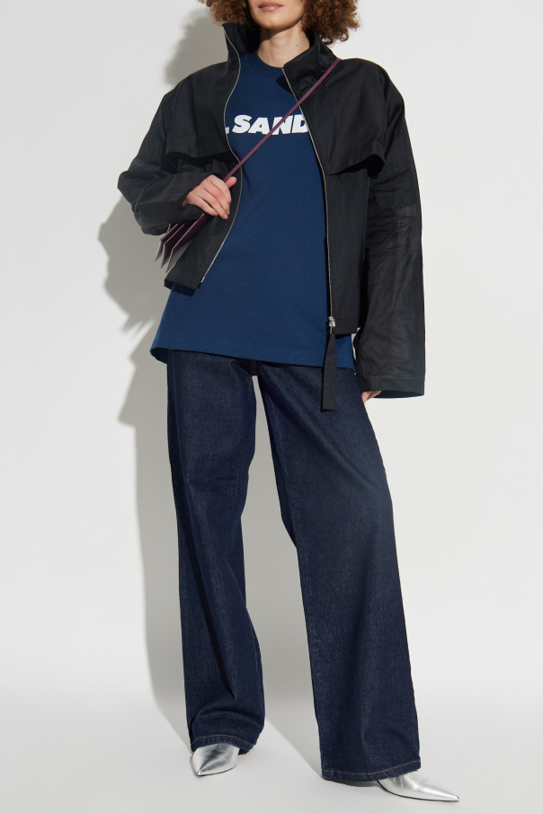 JIL SANDER Jacket with stand-up collar