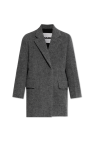 JIL SANDER GREY Wool Coat