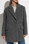 JIL SANDER GREY Wool Coat