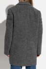 JIL SANDER GREY Wool Coat