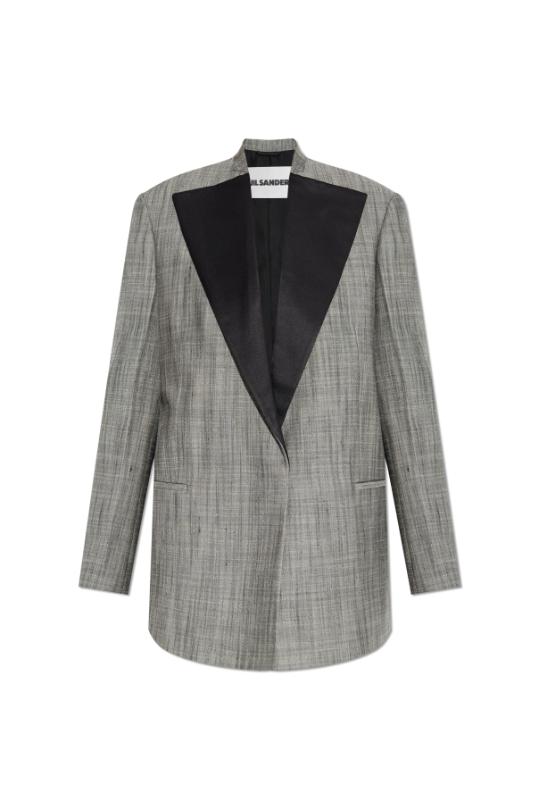 Jacket with silk trim od JIL SANDER