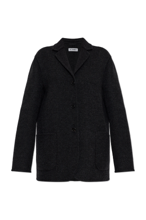 Wool blazer with herringbone pattern od JIL SANDER