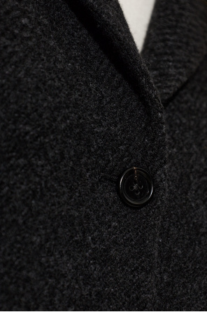 JIL SANDER Wollblazer mit Fischgrätmuster