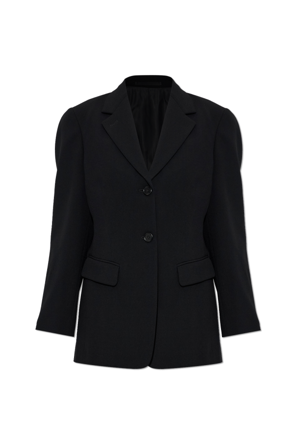 Wool blazer with notch lapels od JIL SANDER