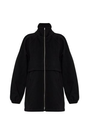 Chaqueta de lana con cuello mao