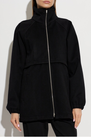 JIL SANDER Vlnená bunda so stojacím golierom