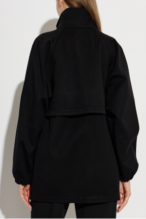 JIL SANDER Vlnená bunda so stojacím golierom