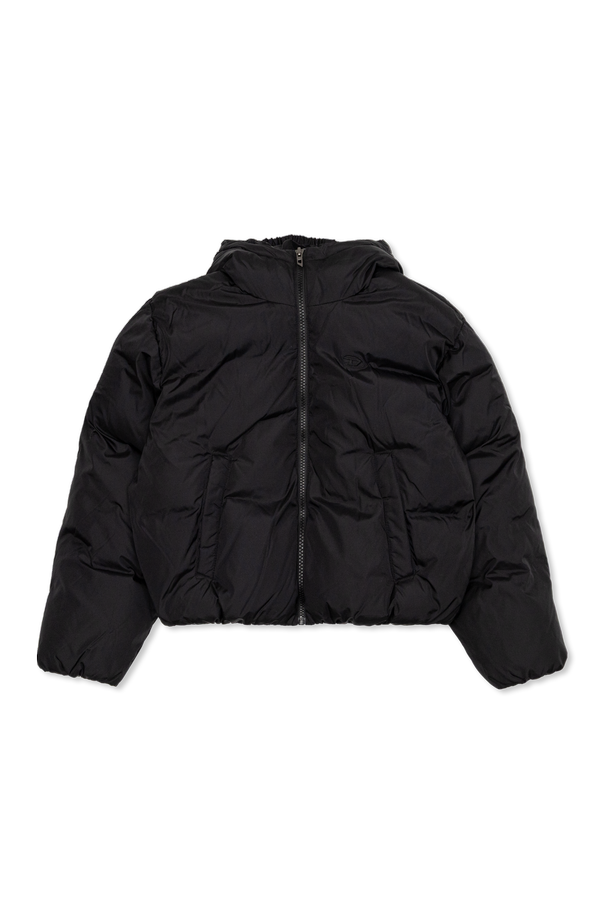 Insulated jacket with hood od Diesel Kids