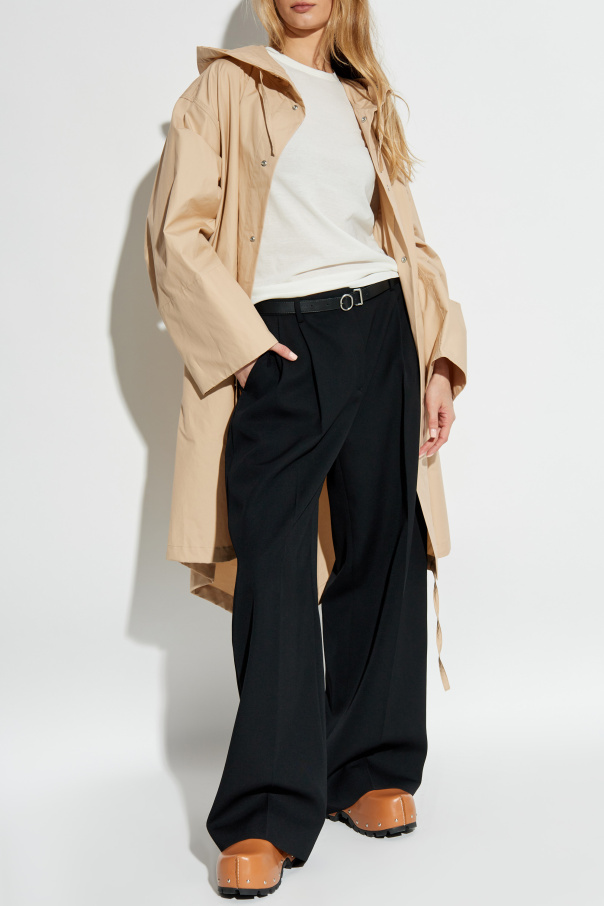 JIL SANDER Cotton parka with hood