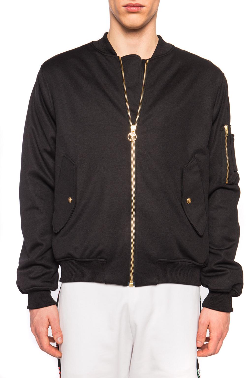 Black Branded bomber jacket Moschino - Vitkac Australia