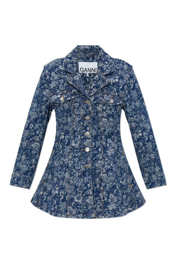 Jacquard denim blazer od Ganni