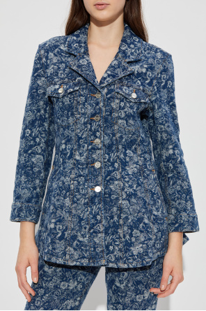 Ganni Americana vaquera jacquard