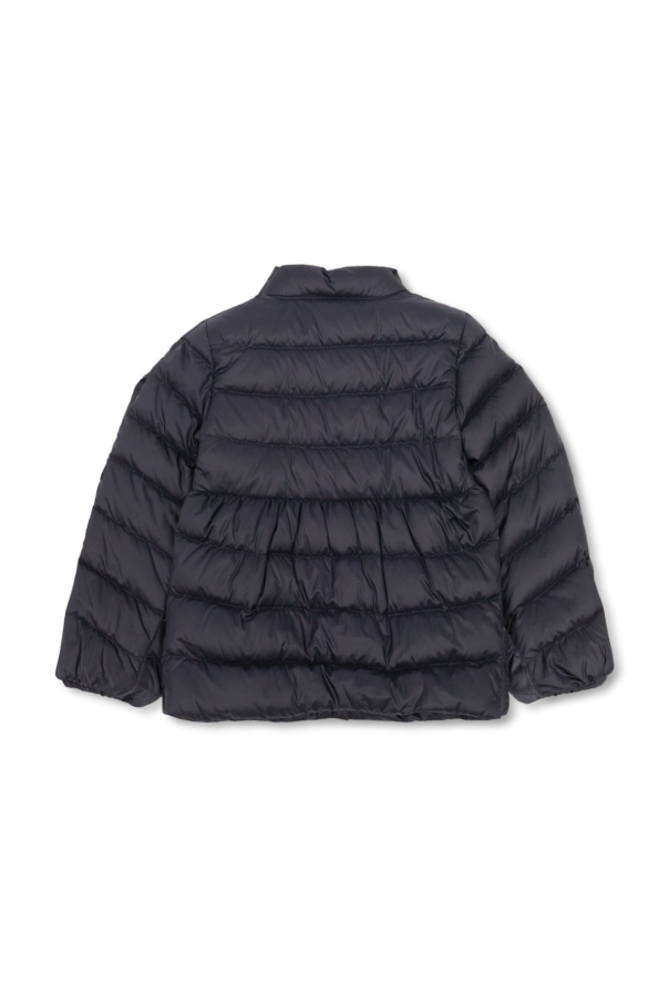 Moncler Enfant quilted jacket with standing collar