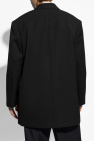 JIL SANDER BLACK Woolen coat