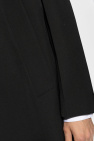 JIL SANDER BLACK Woolen coat