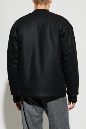 JIL SANDER Wool "bomber" jacket