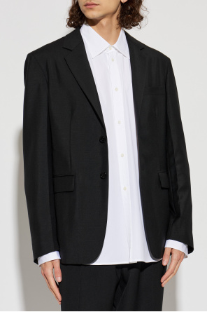 JIL SANDER Wool blazer with a single vent