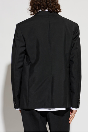 JIL SANDER Wool blazer with a single vent