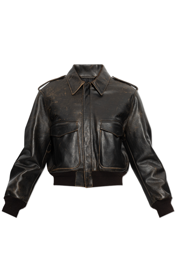Leather Jacket with ‘Vintage’ Effect od JIL SANDER