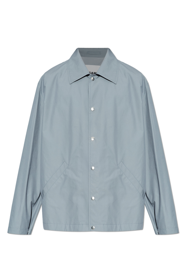 Cotton jacket with logo od JIL SANDER