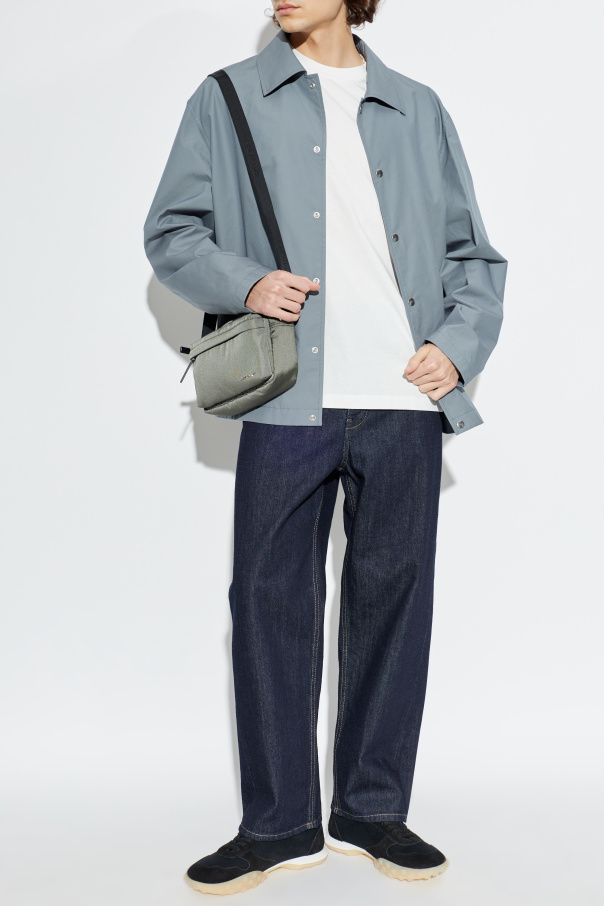 JIL SANDER Cotton jacket with logo