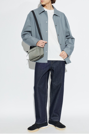 Cotton jacket with logo od JIL SANDER