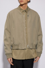 JIL SANDER GREEN Insulated bomber jacket