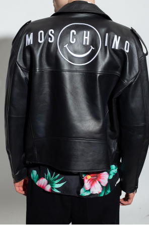 Moschino VETEMENTS logo-print hoodie Schwarz