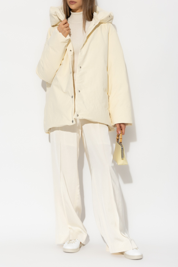 JIL SANDER+ Jil Sander sweetheart-neck cotton-blend bodysuit