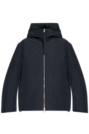 Down jacket with hood