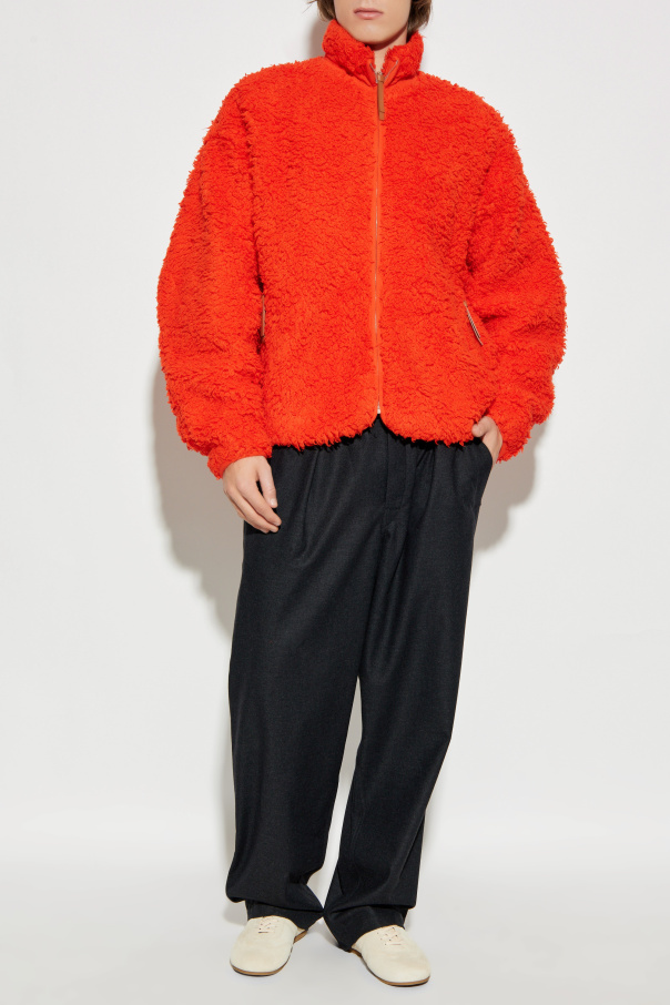 JIL SANDER+ Chaqueta de algodón con cuello mao