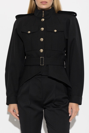 Balmain Wool jacket with belt