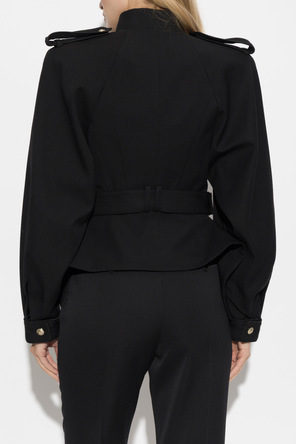 Balmain Wool jacket with belt