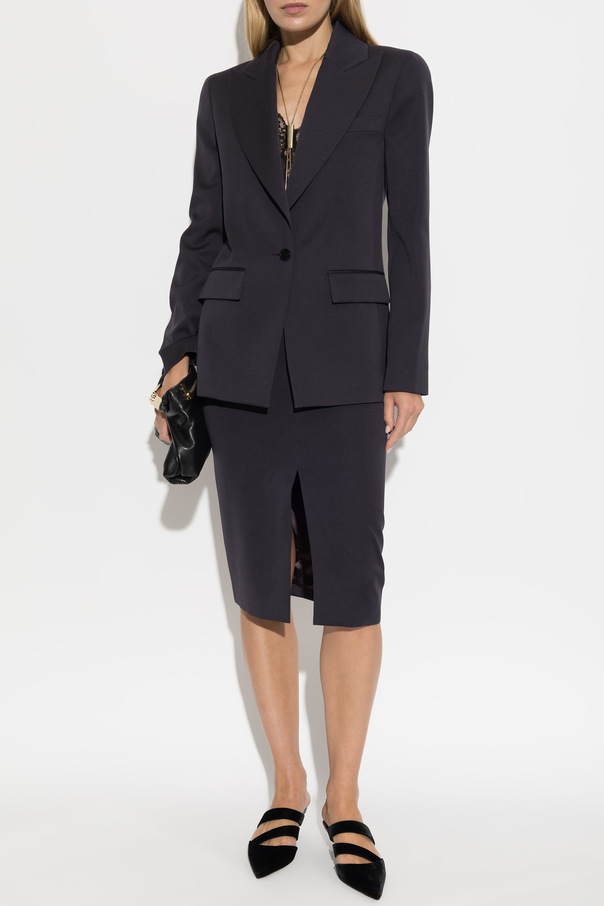 Balmain Wool blazer with a single vent