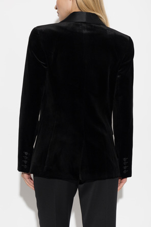 Balmain Velvet blazer with single vent