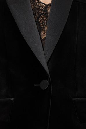 Balmain Velvet blazer with single vent