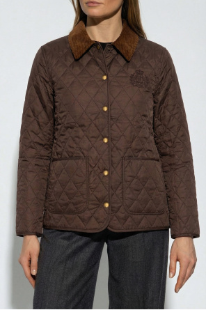 Sporty & Rich Quilted jacket with corduroy collar