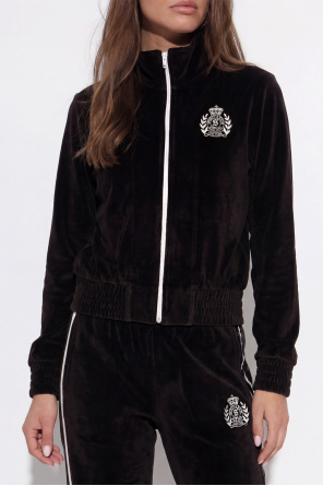 Sporty & Rich Samtbluse mit Stehkragen