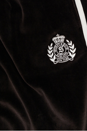 Sporty & Rich Samtbluse mit Stehkragen