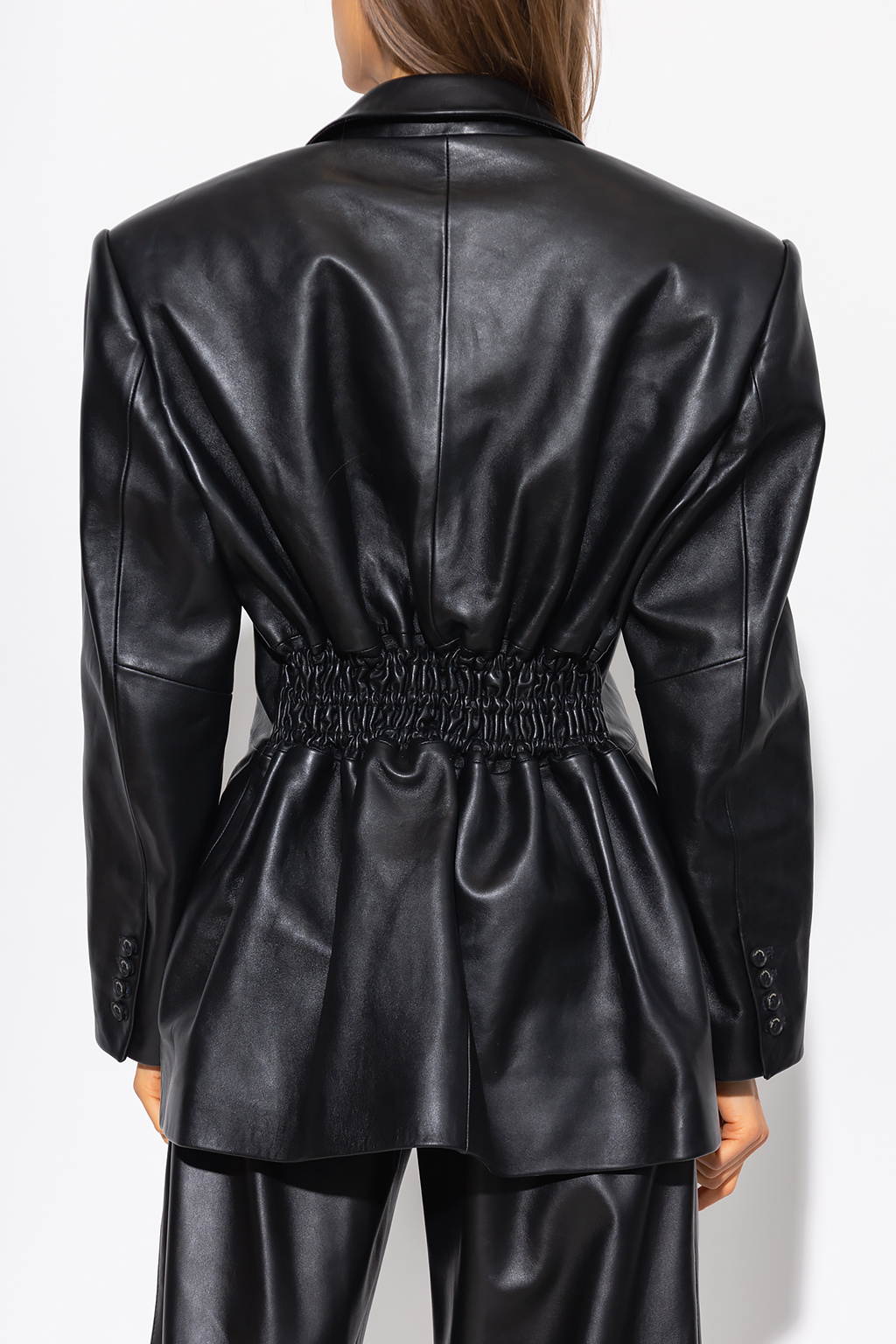 The Mannei ‘Jafr’ leather blazer