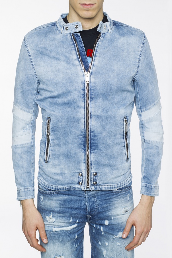 Blue Band collar denim jacket Diesel - Vitkac GB