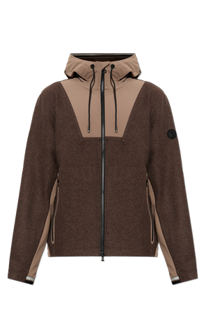 Jannis Men's Two-Tone Brown Hooded Jacket by BOGNER