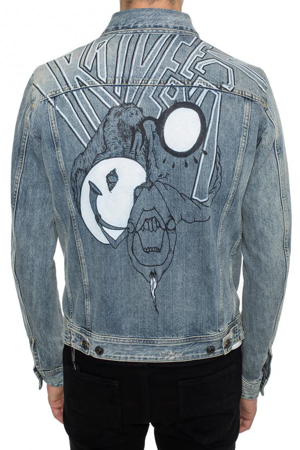 diesel black gold denim jacket