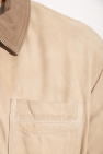 AllSaints ‘Jaxen’ suede logo-embroidered jacket