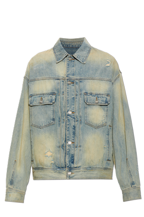 Jeansjacke mit Vintage-Effekt
