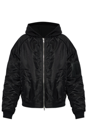 Padded jacket with detachable hood
